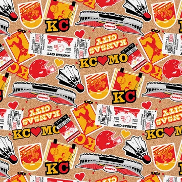 What A Catch: Season 2 - 2025 - Cork Board - KC symbols on cork texture