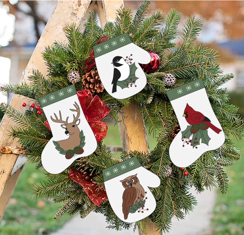 Rachel's of Greenfield - White Pine Ornaments Kit - Includes material for 4