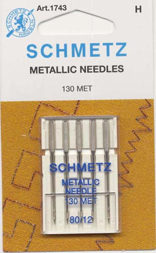 Schmetz - 5 Metallic needles80/12