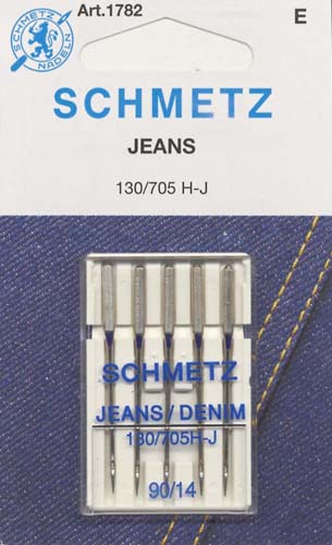 Schmetz Jeans/Denim Needle 90/14 5ct #1782