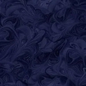 118" Wide Back - Swirls - Navy - tone on tone blue swirls