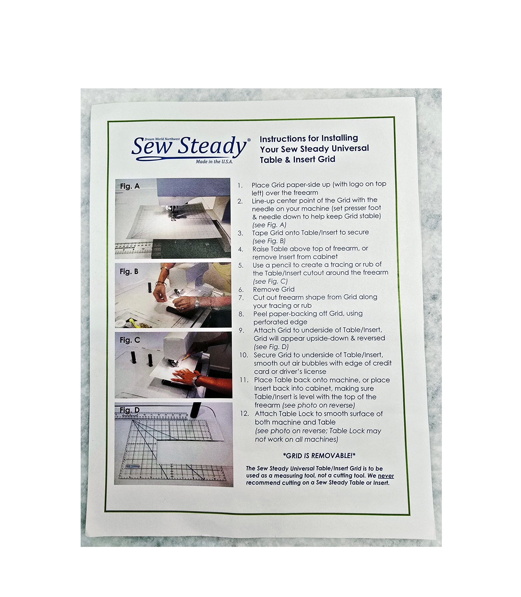 Sew Steady Universal Table Grid