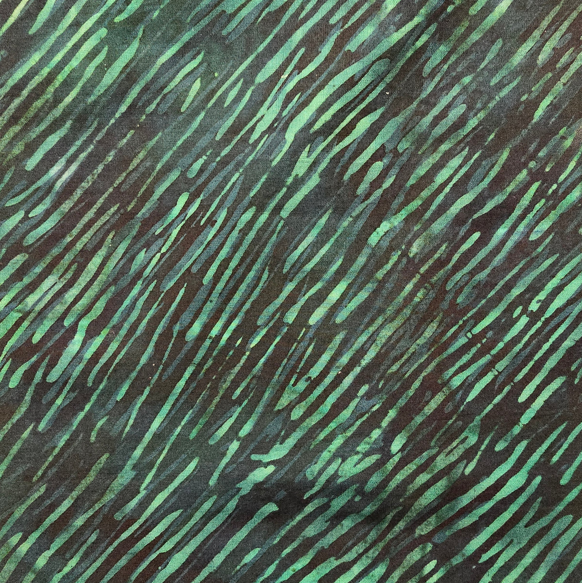 Bali Batik - Dragons - diagonal lines in deep emerald