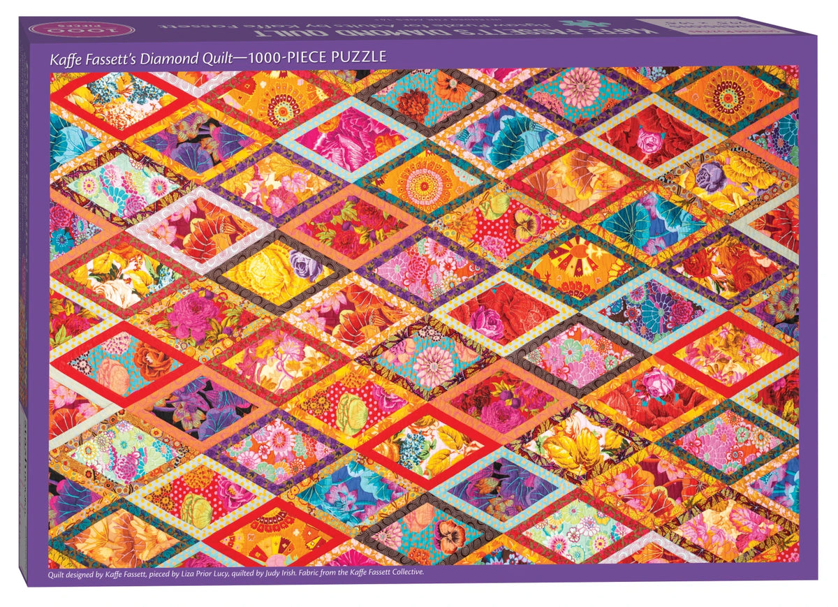 Kaffe Fassett's Diamond Quilt Puzzle - 1000 Pieces