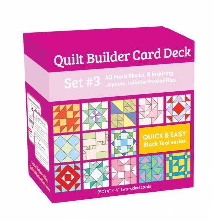 Quilt Builder Card Deck 3 - 40 New blocks, 8 new layouts - 50 cards