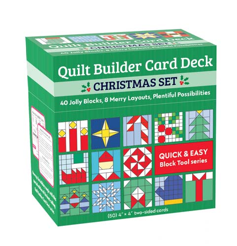Quilt Builder Card Deck Christmas Set - 40 New blocks, 8 new layouts - 50 cards