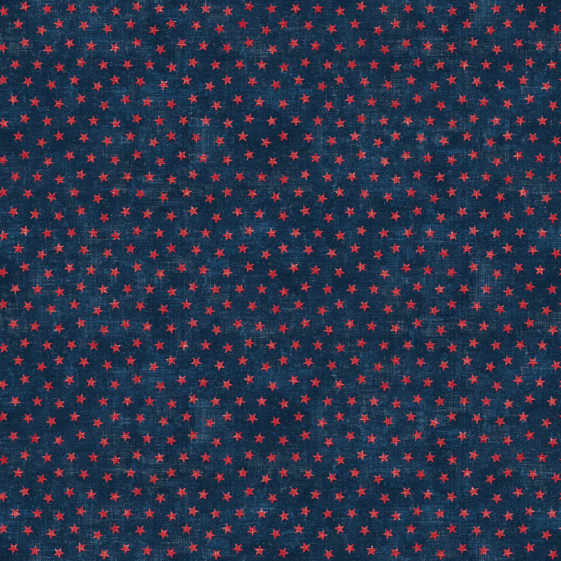 American Heartland - Stars - Navy/Red - red stars on dark blue