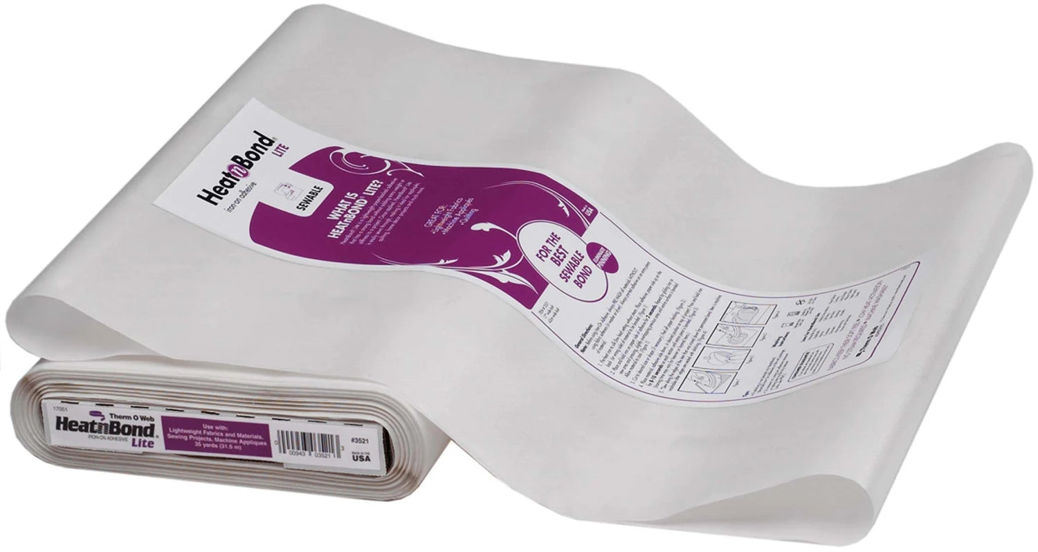 HeatNBond LITE - Iron-On adhesive - 17" wide on the bolt