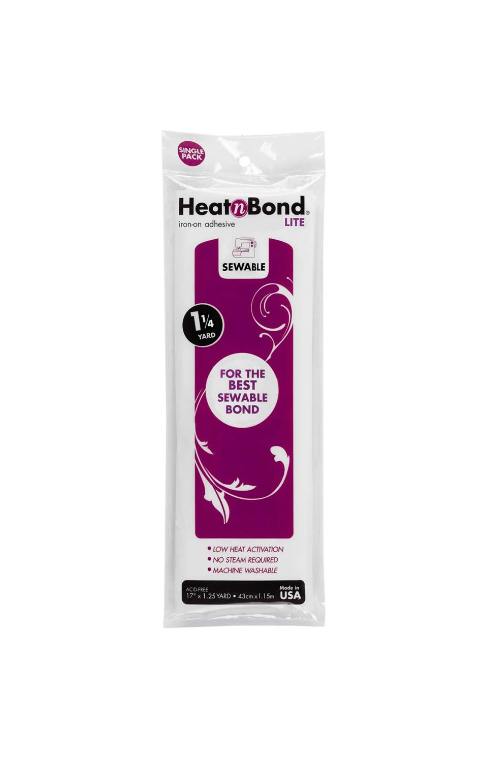 HeatNBond Lite - double-sided iron-on adhesive - 17 in 45 in.