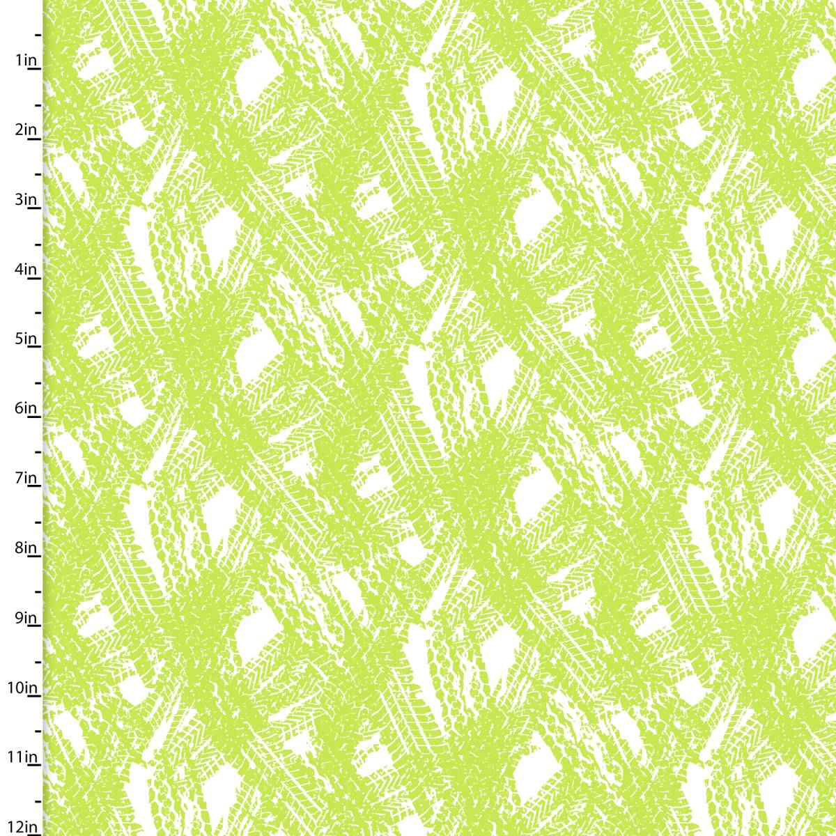 Dump, Dig & Rumble Flannel - Truck Tracks - Lime