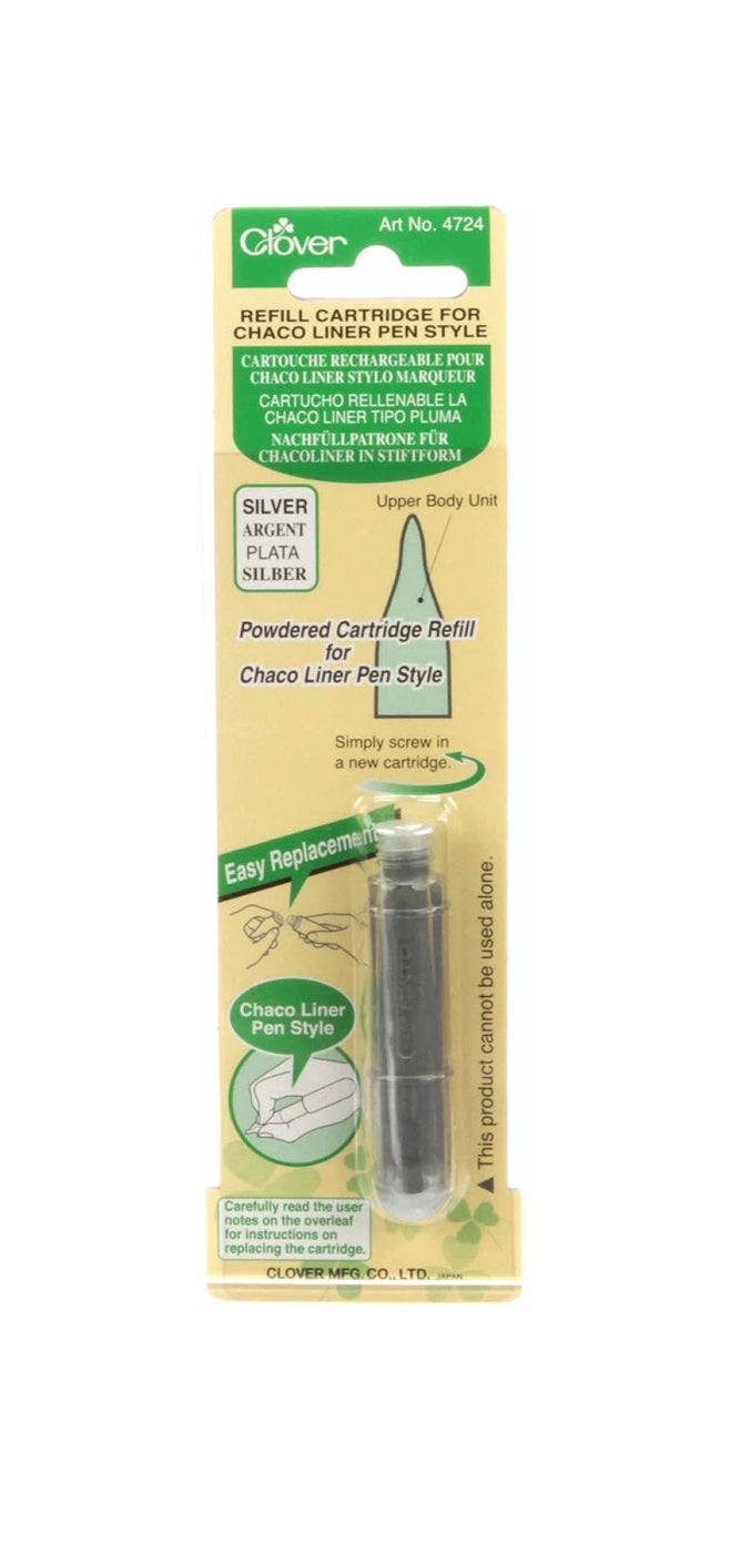 Clover - Refill Cartridge for Chaco Liner Pen Style - Silver - 4724CV