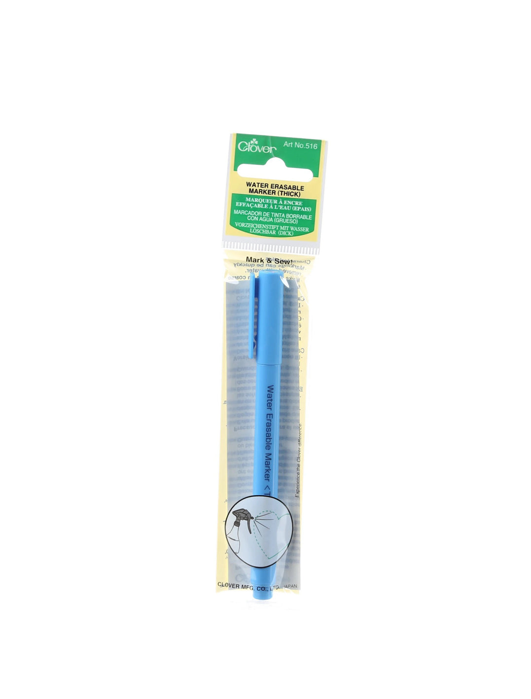 Clover water soluble marker blue (thick)