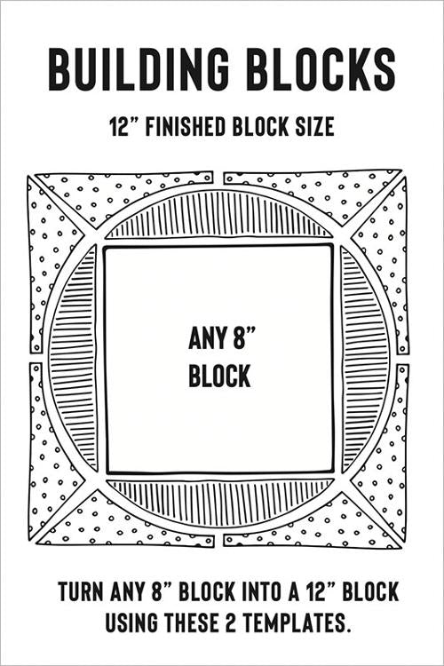 8 inch Building Blocks templates - Jen Kingwell Designs