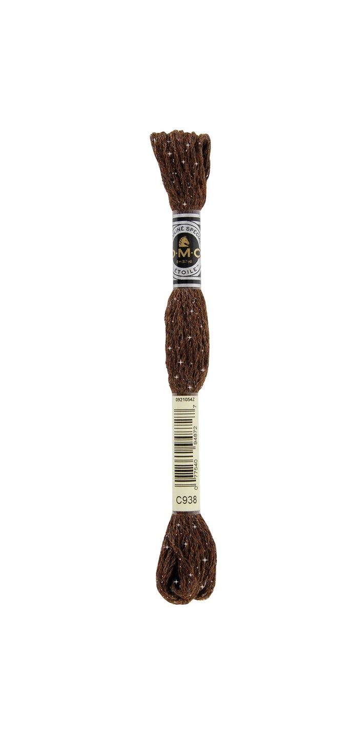 Etoile Floss - Ultra Dark Coffee - 6 Strand Floss With A Subtle Sparkle