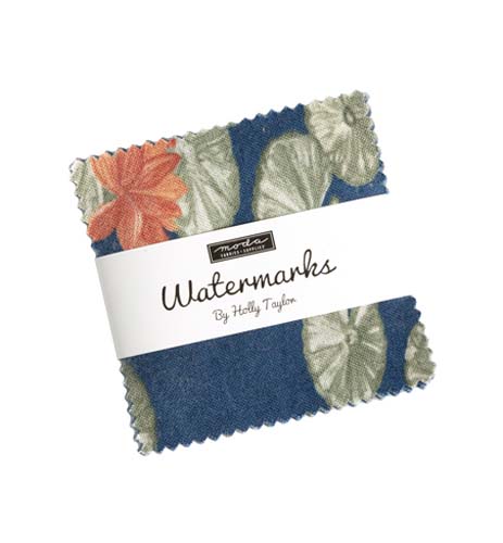 Watermarks - mini charm- 42 2.5" squares by Holly Taylor