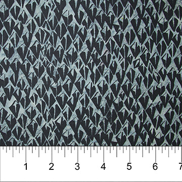 Batik - Banyan Classics - diamonds - Black diamonds on steel gray