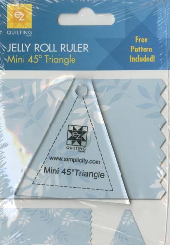 Jelly Roll Ruler Mini-45 Degree Triangle-Use With 2-1/2 in. Strips From EZ