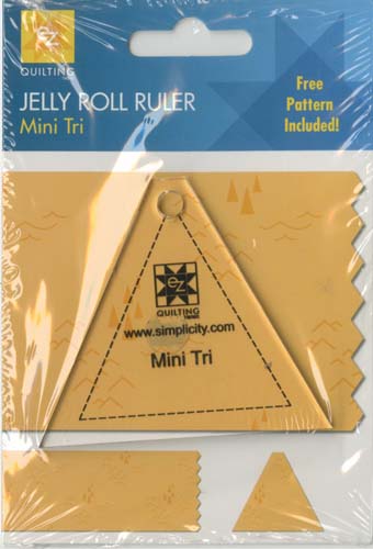 Jelly Roll Ruler Mini Triangle Degree Triangle-Use With 2-1/2 in. Strips From EZ