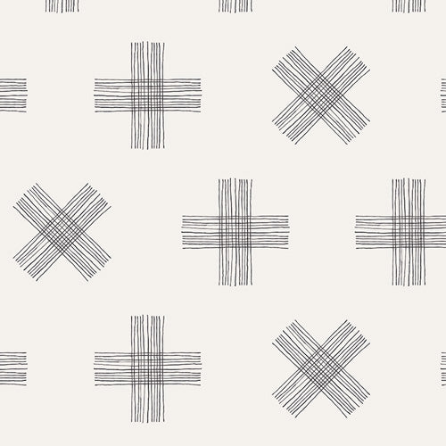 Nest - Twinkle Twinkle - Symbols - White - black plus & x signs on white