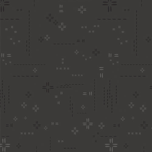 Decostitch Elements - Volcanic - stitched elements on charcoal gray