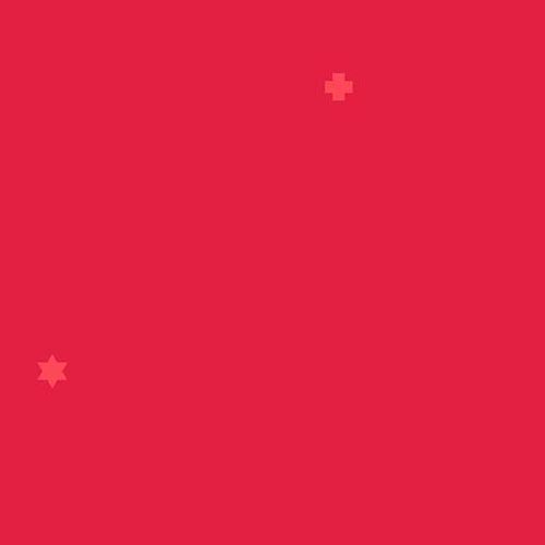 Insignia 2018 - Tarte - Bright Red-Tone on Tone Scattered Symbols by Alison Gla