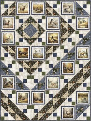 Around the Corner - Pine Tree Country Quilts - 60 x 80 panel quilt