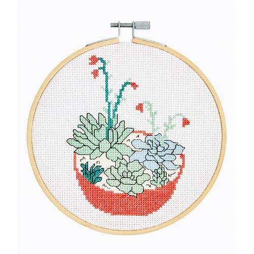 cross stitch succulents DMC cross stitch kit -Succulents