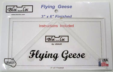 Bloc Loc Flying Geese Square up Ruler 3x6 Finished