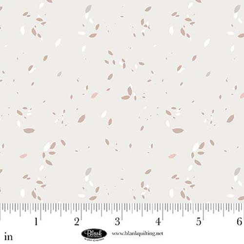 Sugar Dreams - Abstract Leaves - Mist - scattered leaves on pale gray/green