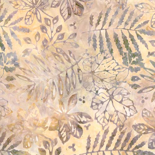 Batik - Tuscan Terrace - Leaf Pile - Pink Blush - darker leaves on peach
