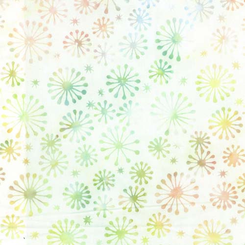 Dandelion Wishes - Dandelions- Ocean Mist - pastel dandelions on pale yellow