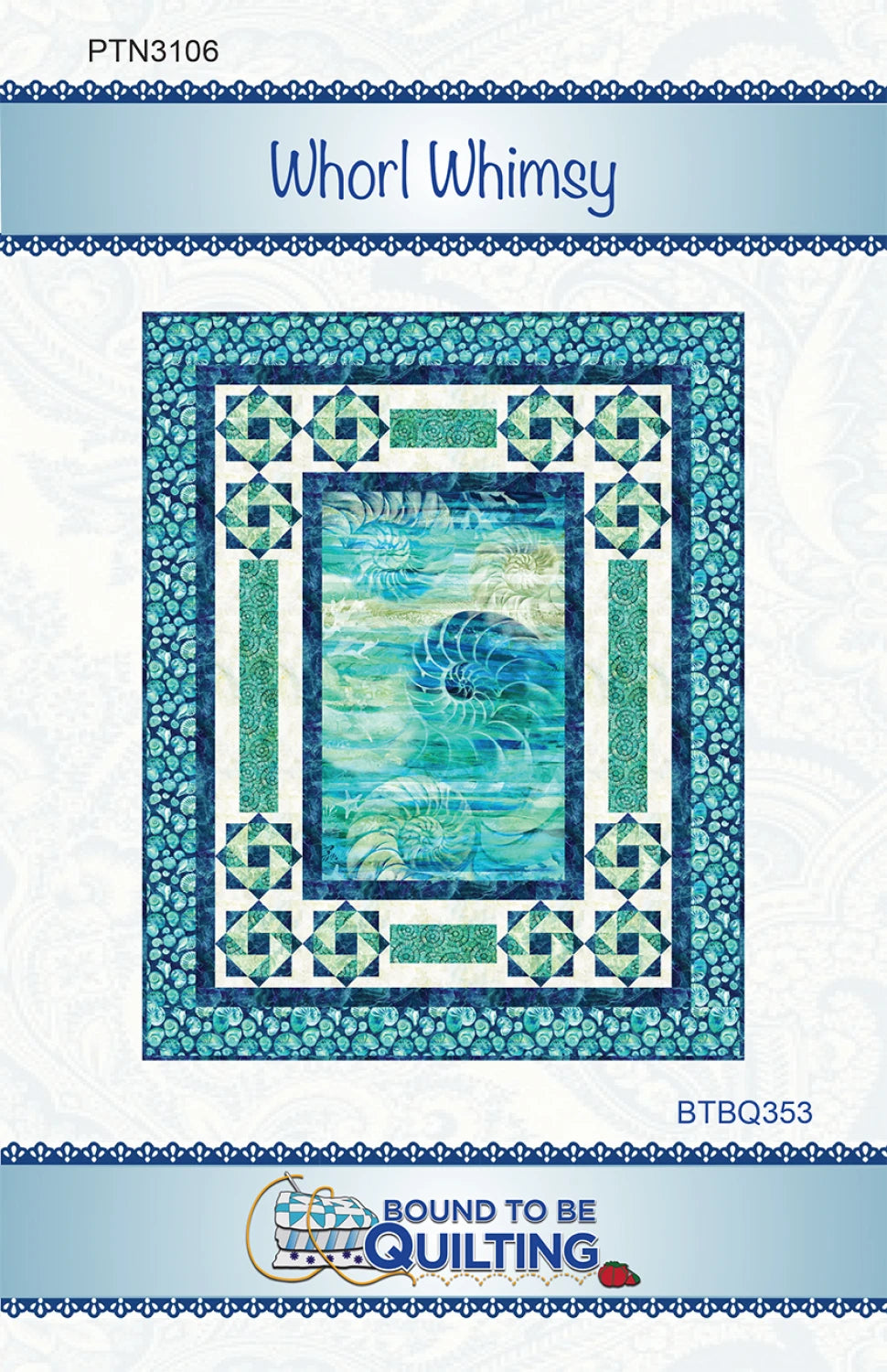 Whorl Whimsy - 61x76 - uses panel by Bound to be Quilting - BTBQ353