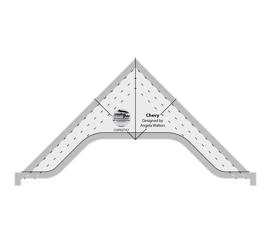 Creative Grids - Chevy - Machine Quilting Tool - 1/8in Thick by Angela Walters