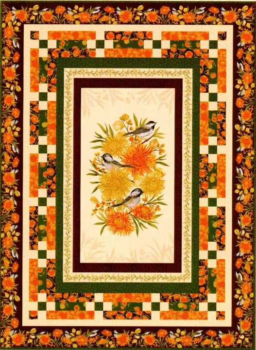 Chickadee Charms Quilt Kit - 58 x 79