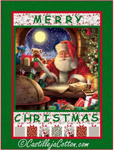 Christmas Letters - 54 x 72 Lap quilt - Castilleja Cotton - CJC59201