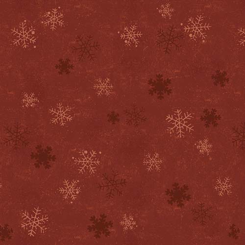 Christmas Tails - Snowflakes - Dark Red