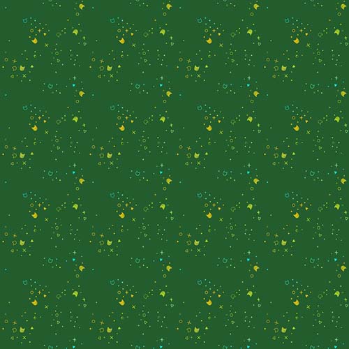 Kitty Litter Blender - Catnip- Green with tiny yellow & green cat heads,