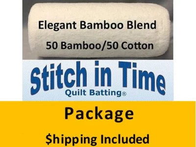 Stitch in Time - Elegant Bamboo Blend -72x90 Twin - 50% Bamboo/50%Cotton