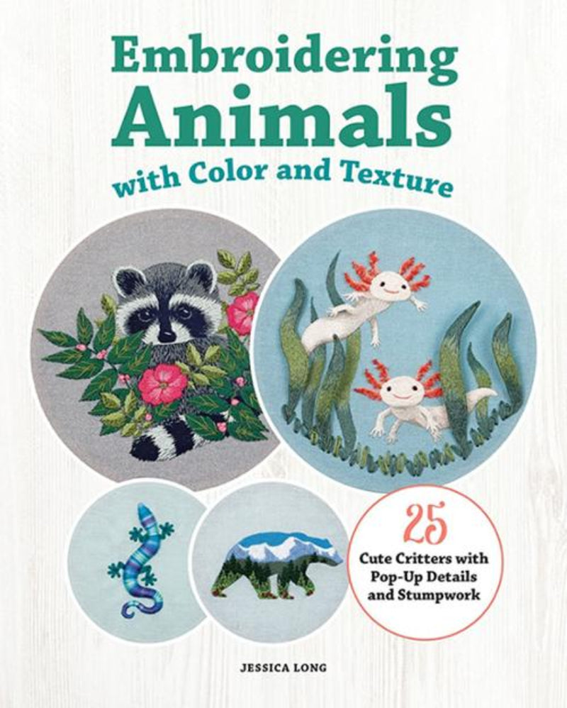 Embroidering Animals with color and texture by Jessica Long