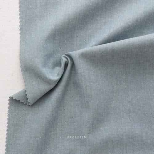 Everyday Chambray - Ether - Greenish gray - woven 60% Cotton/40%bamboo