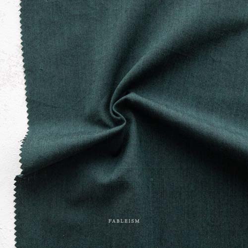 Everyday Chambray Nocturne - Forest - dk green woven 60% Cotton/40%bamboo