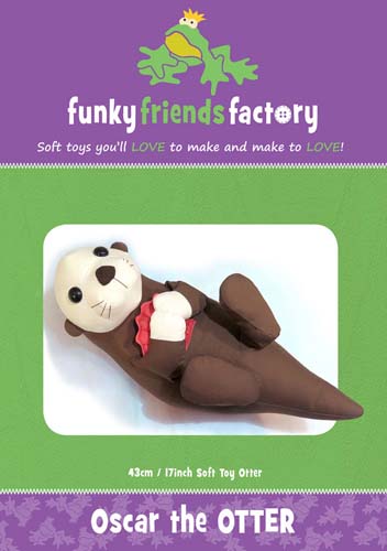 Oscar the Otter - Soft Toy -Created By Pauline McArthur of Funky Friends Fac