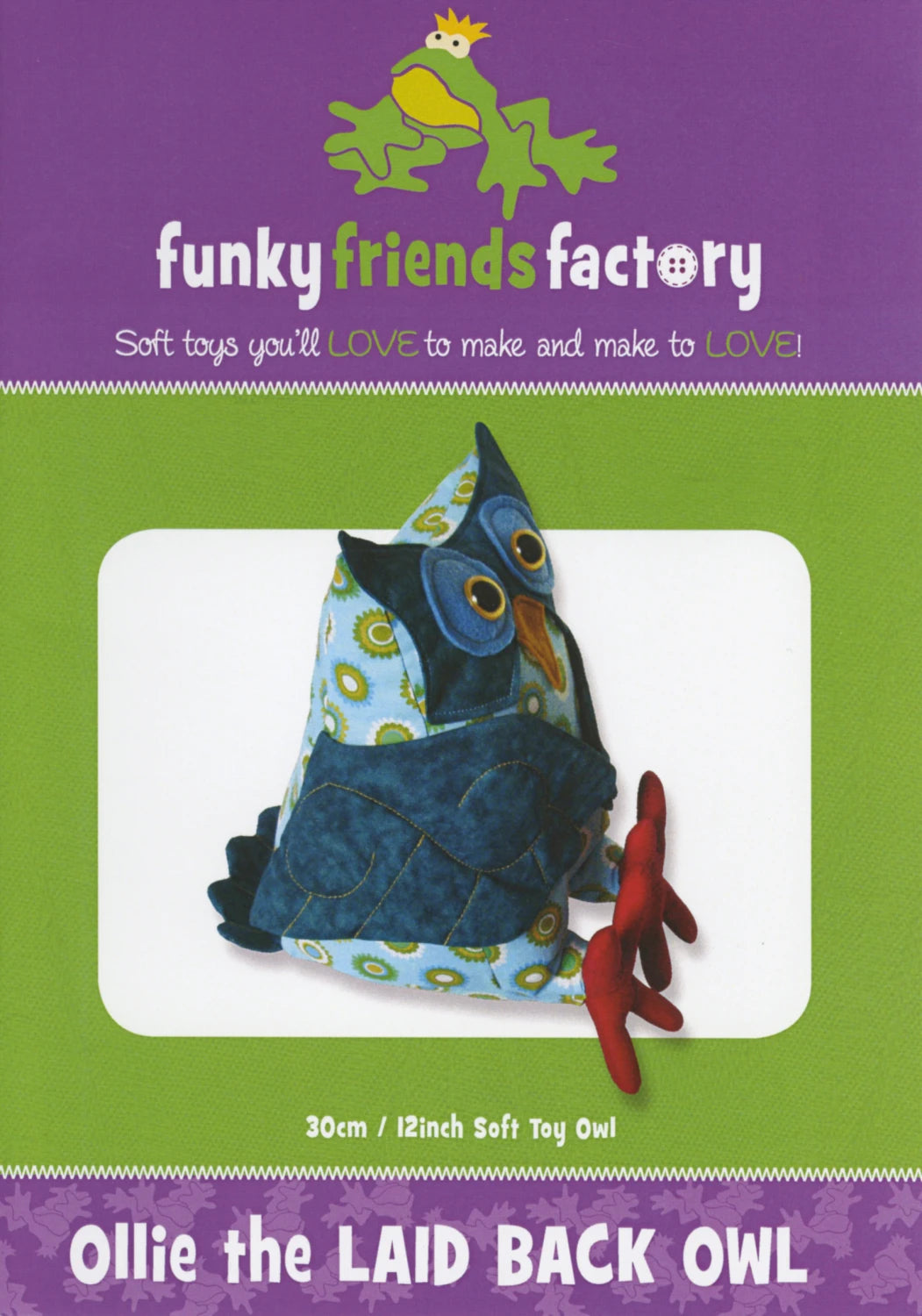 Ollie The Laid Back Owl - Soft Toy-Created By Funky Friends FActory