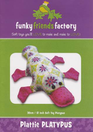 Plattie Platypus- Soft Toy -By Pauline McArthur of Funky Friends-FF4446