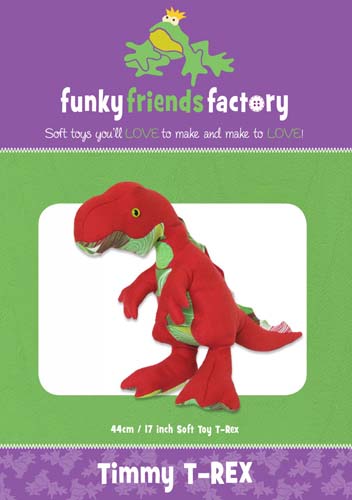 Timmy T-Rex - Soft Toy - Created By Pauline McArthur of Funky Friends