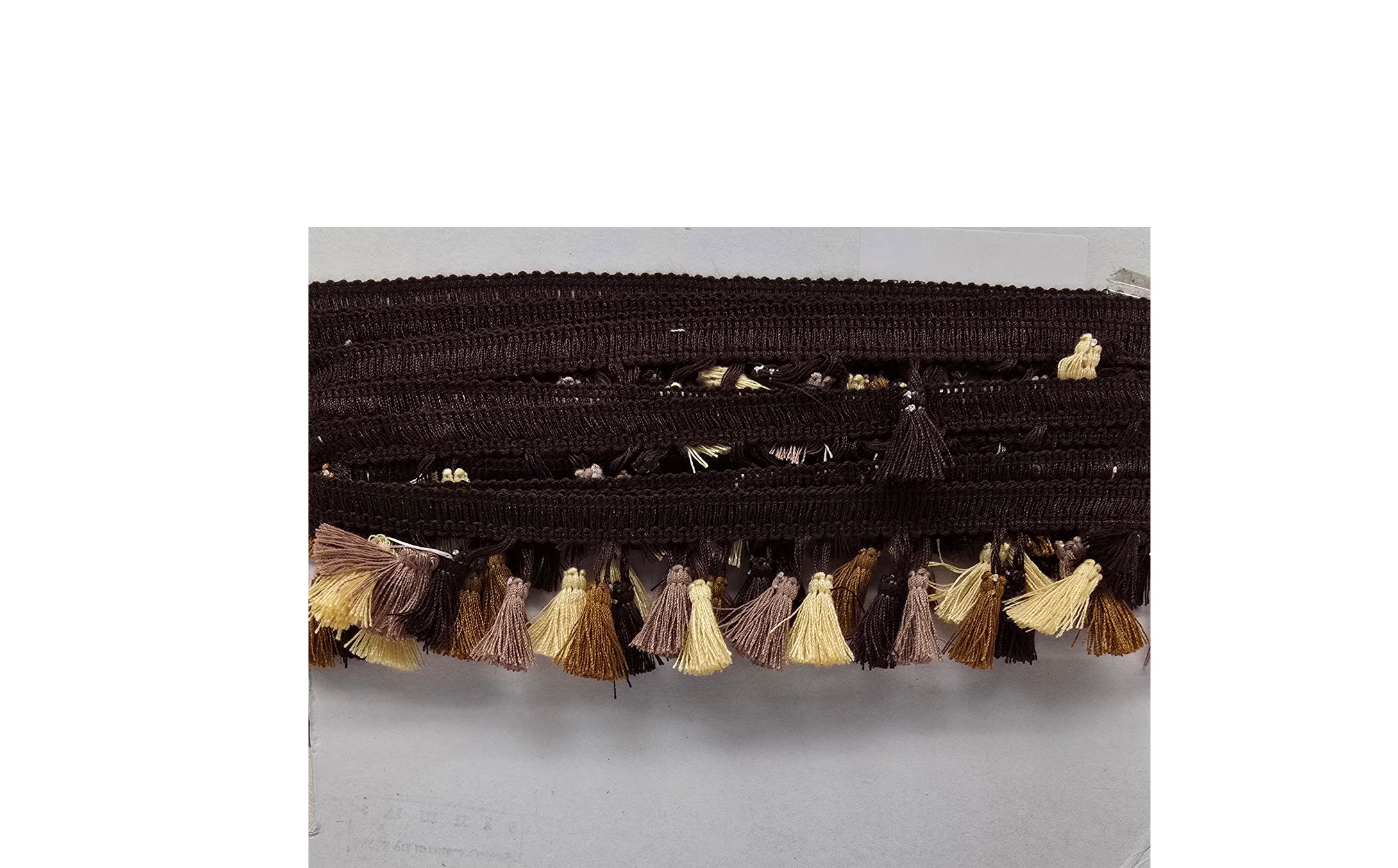 Poly Tassle Fringe - Brown Naturals - 10MM Ball