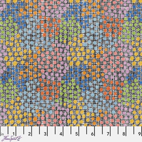 Well Owl Be - Rainbow Dotty -Multi - rainbow colored dots on black/white