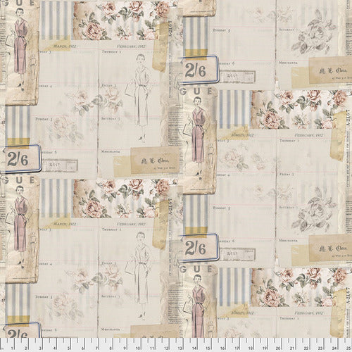 Memoranda III - Vogue - Multi - Collage Print by Tim Holtz