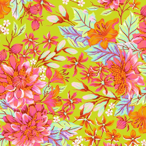 108in. Wide Back - Untamed - Hello Dahlia - Lunar - large floral - Tula Pink