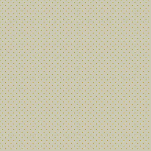 Vintage Cloth - Brooke - Chateau - gold dots on tan